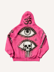 Prophet or Demon Eye Mysterious Power Print Hoodie