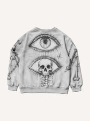 Prophet or Demon Eye Mysterious Power Printed Hoodie