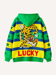 Like a King Good Luck Continuously Fashion Printed Sweatshirt