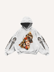 Leopard and Beauty Fire Sweatshirt