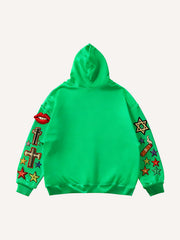 Brave Hellfire Textured Hooded Sweatshirt