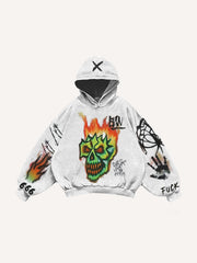 Graffiti hand-painted art sweatshirt