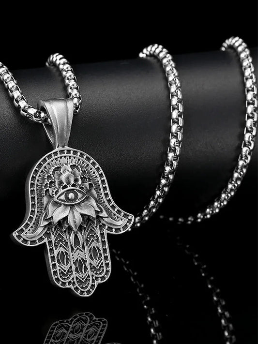 Hand of Tima Classic Metal Necklace