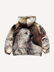 Towel Texture Cute Puppy Hoodie