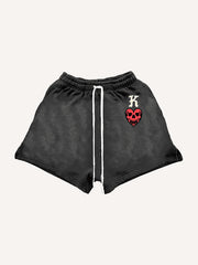 Skull King Playing Card Street Tattoo Shorts