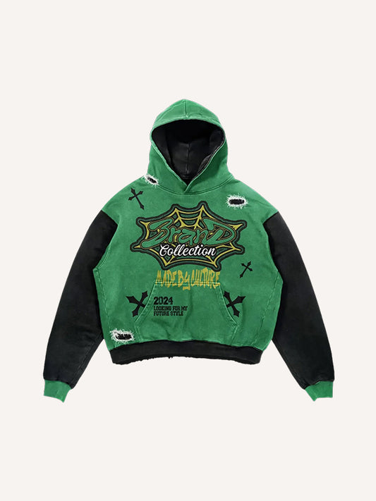 Y2K style handsome street anime sweatshirt