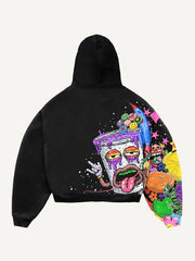 Spray paint wall painting print fashion sweatshirt