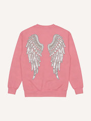 Eye print sweatshirt that rejects violence