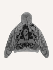 Scar skull one eye handsome hooded sweatshirt