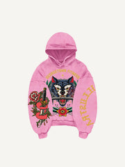 Fitness Barbell Giant Wolf Street Tattoo Sweatshirt