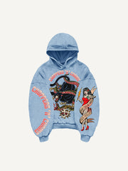 Tengshe Black Panther Skull Sweatshirt