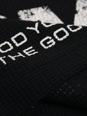 Street Cross Lettering Print Long-Sleeved T-Shirt