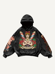 Sexy beauty motorcycle trendy sweatshirt