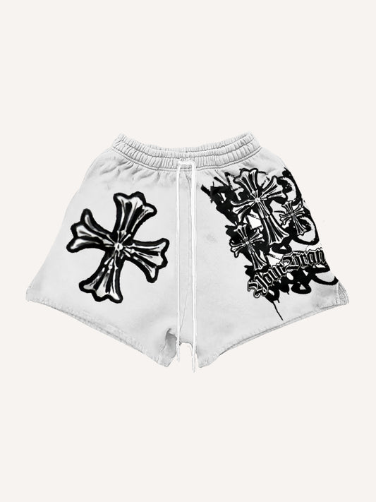 High-end street comfort trendy cross shorts