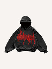 Japanese hand-painted mythical beast limited edition print sweatshirt