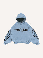 Horror Human Skin Eye Totem Sweatshirt