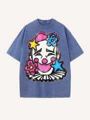 Cute Clown Artist Washed T-shirt
