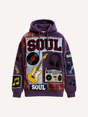 Music Talent Graphic Print Hoodie