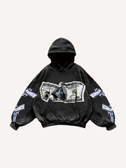 Fashion rejects violence printed sweatshirt