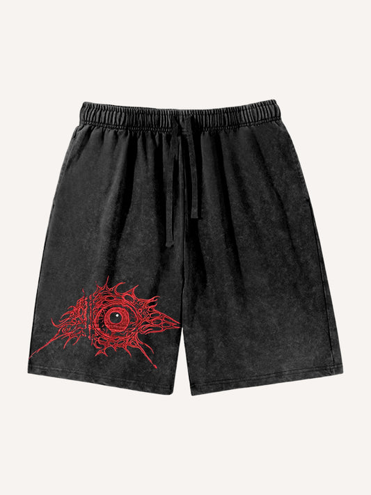 Y2K high-end artist hand-painted custom printed shorts