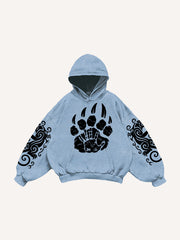 Totem Tattoo Giant Wolf Hoodie