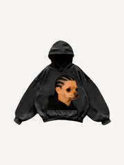 Dirty braids handsome hip-hop funny trendy sweatshirt