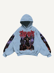 Hand-painted dark style rap sweatshirt