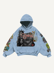 Statue of Liberty trendy distressed sweatshirt