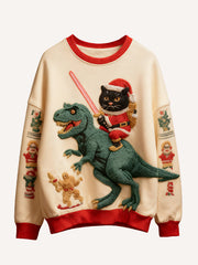 The person who delivers gifts is not necessarily Santa Claus nor is it always riding a reindeer sweater