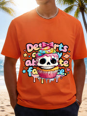 Desserts Fate Cute Skull Cupcake Graphic Tee