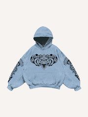 Retro God of Wealth Totem Sweatshirt