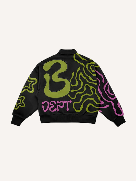 Creative snake print Jacket