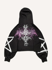 Devil Pentagram Artist Summoning Ritual Washed Sweatshirt