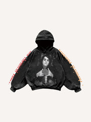 Vampire Medieval Retro Print Sweatshirt