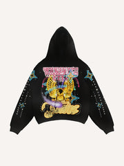 Y2K trendy hooded sweatshirt