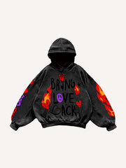 Halloween Graffiti Skull Funny Print Fashion Sweatshirt