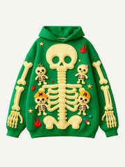 Multi-color cute skull candy man sweatshirt