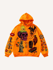Brave Hellfire Textured Hooded Sweatshirt