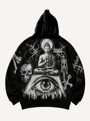 Prophet or Demon Eye Mysterious Power Print Hoodie