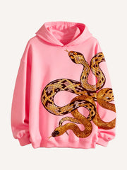 Golden Snake Flying Free and Unrestrained Fashion Hoodie