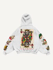 Skull King Playing Card Street Tattoo Sweatshirt