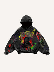Distressed Jesus Christ graffiti sweatshirt