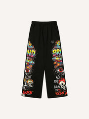 Invincible Monster Battle Warm Printed Pants