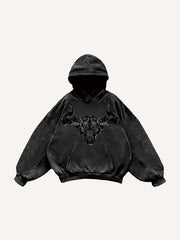 Kapuzenpullover mit Figure&Wing-Grafikdruck und schrägen Taschen