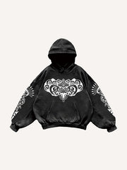 Retro God of Wealth Totem Sweatshirt