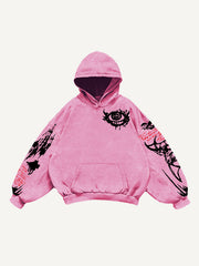 Angel and Devil is Son Hand-painted Trendy Bat Sweatshirt