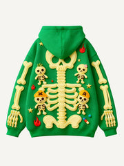 Multi-color cute skull candy man sweatshirt