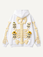 Multi-color cute skull candy man sweatshirt