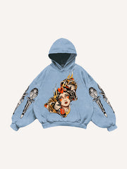 Leopard and Beauty Fire Sweatshirt