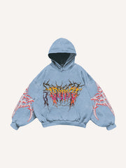 Double Flag Lion Hand-Painted Limited Edition Sweatshirt